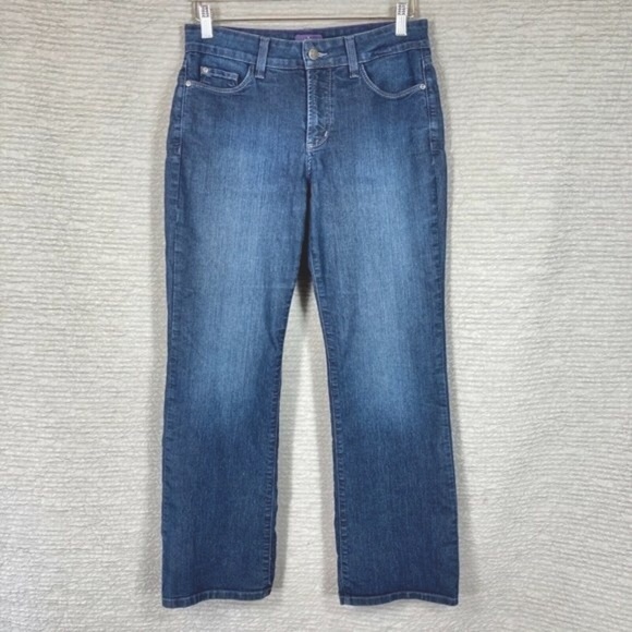 NYDJ Bootcut Jeans Med Wash Western Rodeo Cowgirl Back To School Y2K 6 - Picture 1 of 5